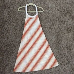 Orange and white striped dress! So comfy!